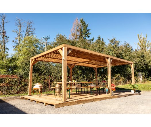 Pergola Thermauvent avec ventelles, THT, 3.50 x 6.20m, 21.70m²