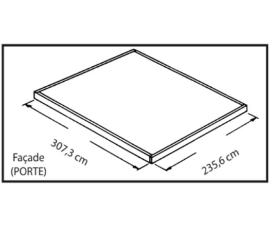 Abri Métal, grand volume, 3.10 x 2.40, 7.40m²