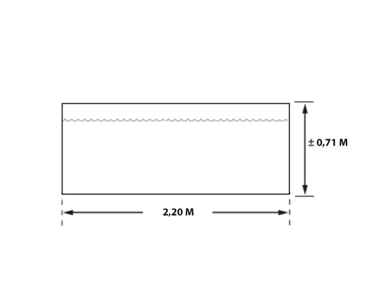 Habillage hexagonal pour spas et piscines gonflables, Bois, 2.80 x 2.20 m, 6.10m²