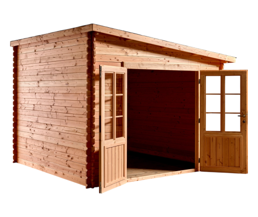 Abri Dhana, Douglas Madriers 28mm, 3.00 x 3.00m, 9.00m²