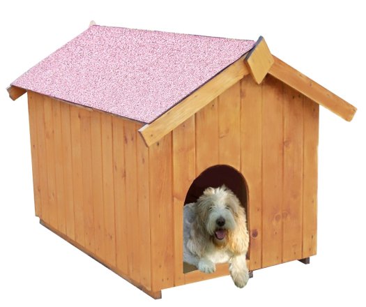 Niche pour petits  chiens, Bois, 0.70 x 1.10m, 0.77m²