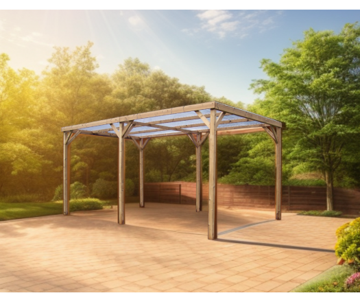 Pergola Thonon, THT avec couverture PVC, 3.00 x 5.00 m, 15.00m²