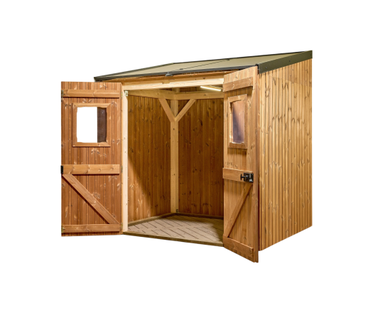 Abri photovoltaïque Lumibois 1kWc, THT, "Plug and play", bardage 19mm, 1,90 x 2,36 m, 4,48 m²