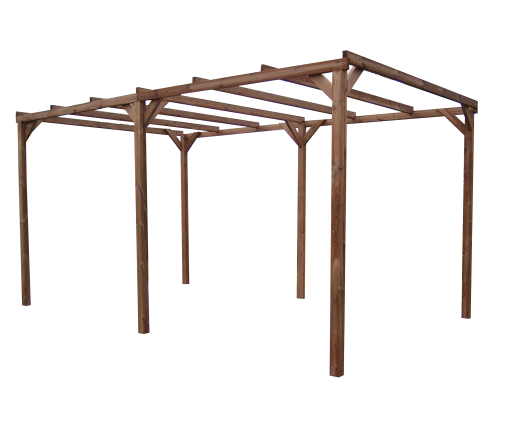 Pergola Thonon, THT  sans couverture, 3.00 x 5.00 m, 15.00m²