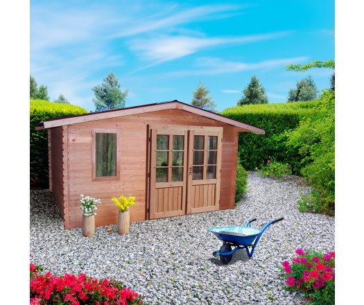 Abri Dhana, Douglas Madriers 28mm, 4.00 x 3.00m, 12.00m²