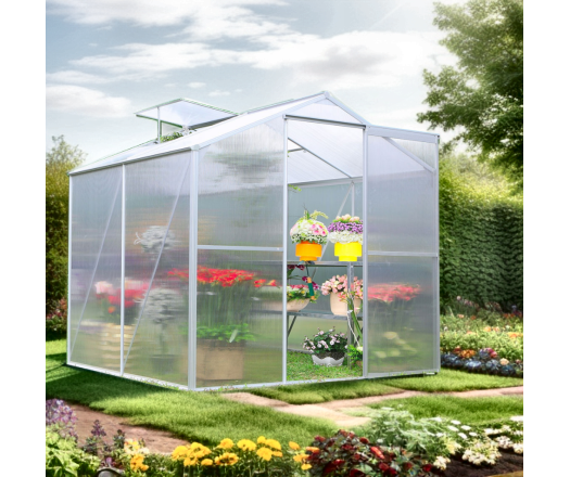 Serre jardin, Aluminium, 1.90 x 1.30 m, 2.50m²