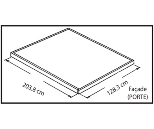 Abri, métal, ouverture latérale, 1.20 x 2.00m, 2.40m²