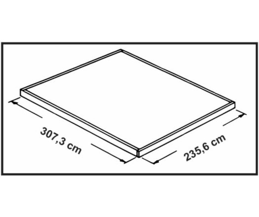 Abri Métal, grand volume, imitation bois, 3.10m x 2.40m, 7.40m²