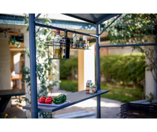 Carport Barbecue, Aluminium 0.8mm, 2.50 x 1.35m, 3.40m²