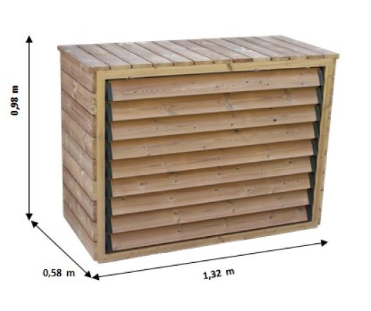 Cache Climatiseur extérieur, THT, 1.30 x 0.60 m, 0.78m²