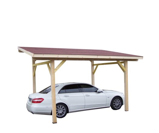 Carport Avento, Epicéa du nord section 120 x 120mm, 3.00 x 3.60m, 16.20m²