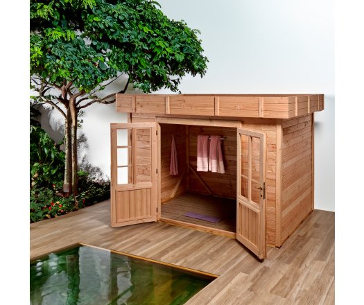 Abri Dhana, Douglas Madriers 28mm, 3.00 x 2.00m, 6.00m²