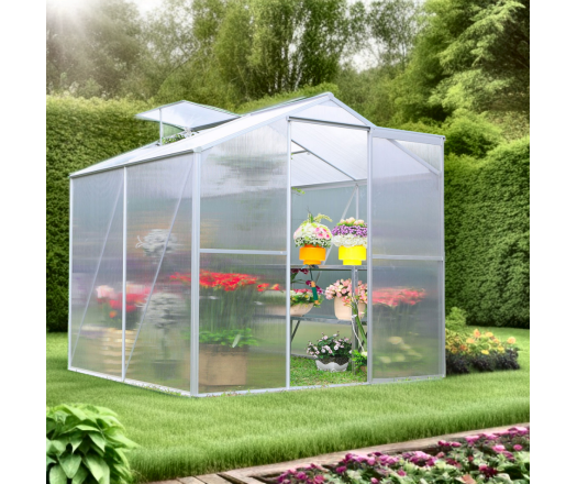 Serre jardin, Aluminium, 1.90 x 1.30 m, 2.50m²