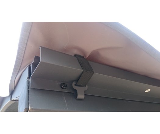 Bâche pour Carport ALUMINIUM toit 1/2  rond coloris gris anthracite