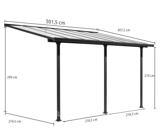 Rideau d'ombrage pour toit terrasse