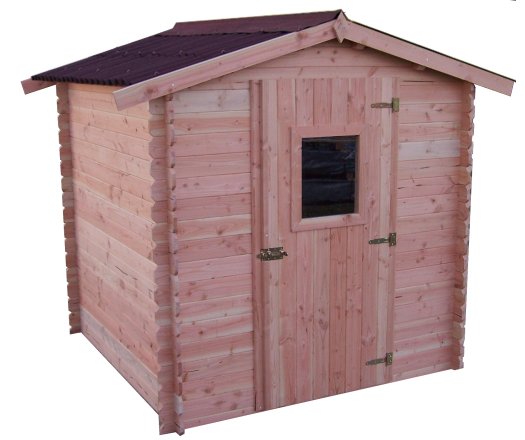 Abri Dhana, Douglas Madriers 28mm, 2.00 x 2.00m, 4.00m²