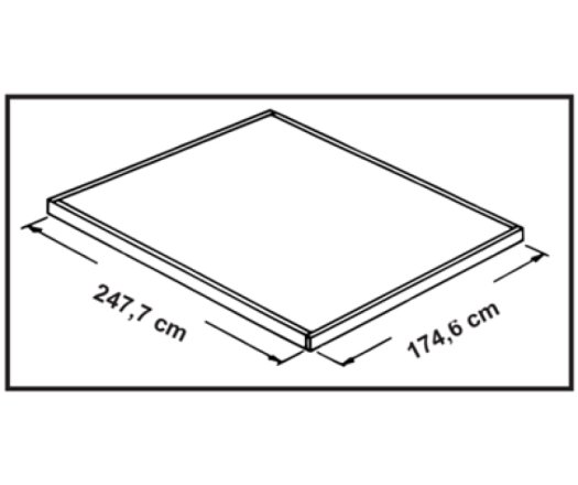 Abri Métal, imitation bois, 2.50m x 1.80m, 4.50m²