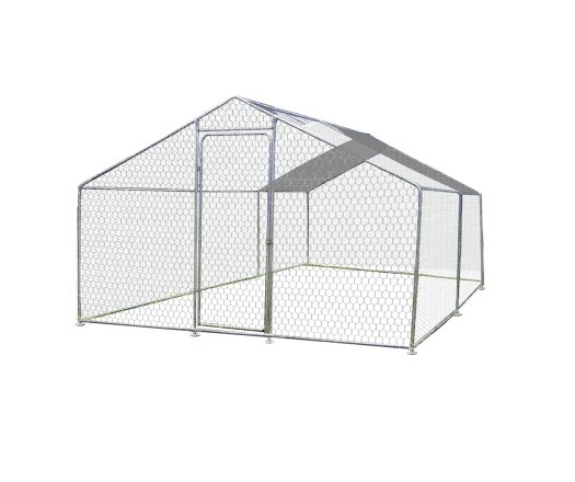 Enclos parc grillagé pour animaux, Acier, 3.00 x 4.00m, 12m²