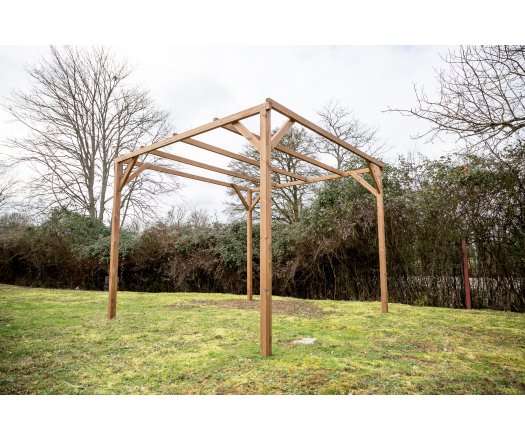 Pergola Thonon, THT  sans couverture, 3.00 x 3.00 m, 9.00m²