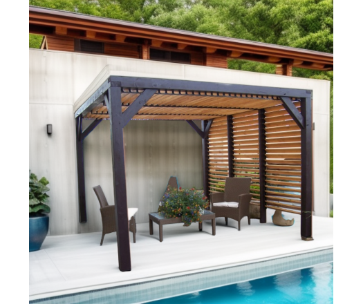 Pergola Veneto, Bois, 3.40 x3.60m,  12.20m²