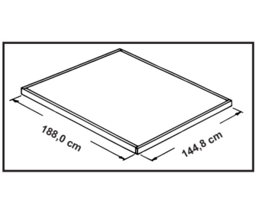 Abri Métal, imitation bois, 1.90m x 1.50m, 2.80m²