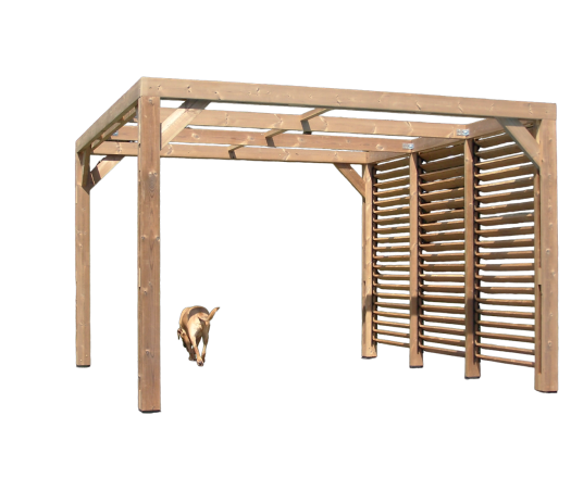 Pergola Thermauvent avec ventelles /1 coté, THT, 3.40 x 3.10m, 10.70m²