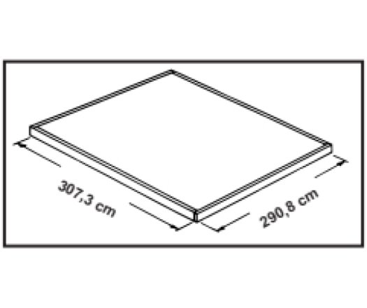 Abri Métal, grand volume, 3.10 x 2.90, 9.00m²