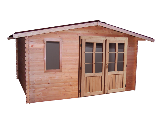 Abri Dhana, Douglas Madriers 28mm, 4.00 x 3.00m, 12.00m²