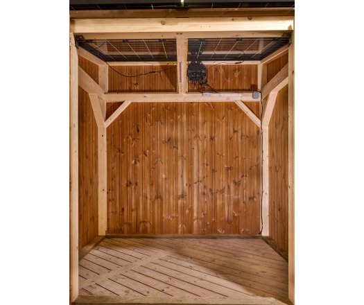 Abri photovoltaïque Lumibois 1kWc, THT, "Plug and play", bardage 19mm, 1,90 x 2,36 m, 4,48 m²
