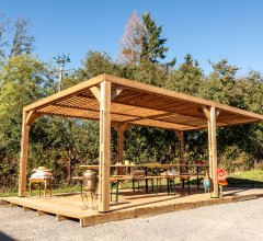 Pergola Thermauvent avec ventelles, THT, 3.50 x 6.20m, 21.70m²