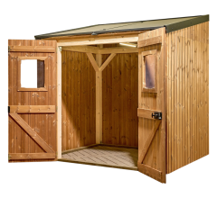 Abri photovoltaïque Lumibois 1kWc, THT, "Plug and play", bardage 19mm, 1,90 x 2,36 m, 4,48 m²