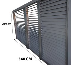 Ventelles aluminium mobiles pour côté 3,60 m pour pergola bioclimatique PER 3630 BI et PER 3660 BI