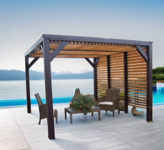 Pergola Veneto, Bois, 3.40 x3.60m,  12.20m²