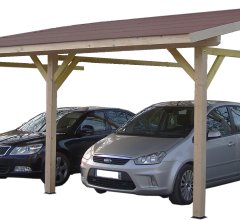 Carport, Epicéa du nord section 120 x 120mm, 3.90 x 5.90m, 28.40m²