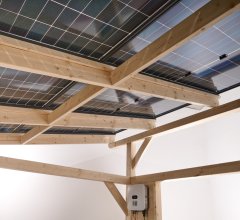 Carport photovoltaïque Wattoit 3kWc, 120 x 120 mm, 3.75 x 3.52 m, 13.20m²
