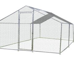 Enclos parc grillagé pour animaux, Acier, 2.00 x 3.00m, 6m²