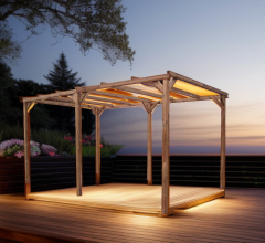 Pergola Thonon, THT  sans couverture, 3.00 x 5.00 m, 15.00m²