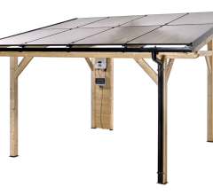 Carport photovoltaïque Wattoit 4kWc, 120 x 120 mm, 3.75 x 4.63m, 17.51 m²