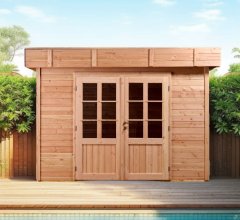 Abri Dhana, Douglas Madriers 28mm, 3.00 x 2.00m, 6.00m²