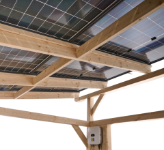 Carport photovoltaïque Wattoit 6kWc, 120 x 120 mm, 3.75 x 6.97m, 26.14m²