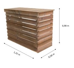 Cache climatiseur extérieur, THT, 1.30 x 0.60 m, 0.78m²