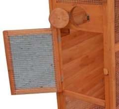 Cage à oiseaux standard, Bois, 0.41 x 0.63m, 0.42m²