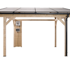 Carport photovoltaïque Wattoit 4kWc, 120 x 120 mm, 3.75 x 4.63m, 17.51 m²