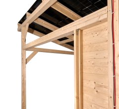 Carport photovoltaïque Wattoit 3kWc, 120 x 120 mm, 3.75 x 3.52 m, 13.20m²