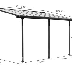 Rideau d'ombrage pour toit terrasse