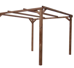 Pergola Thonon, THT  sans couverture, 3.00 x 3.00 m, 9.00m²