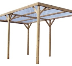 Pergola Thonon, THT avec couverture PVC, 3.00 x 5.00 m, 15.00m²