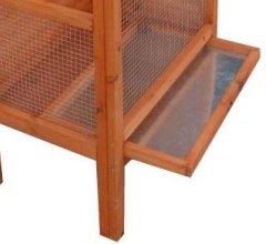 Cage à oiseaux standard, Bois, 0.41 x 0.63m, 0.42m²
