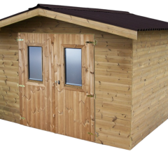 Abri Thermabri, Epicéa THT madriers 28mm, 3.40 x 3.50m, 12m²