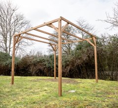 Pergola Thonon, THT  sans couverture, 3.00 x 3.00 m, 9.00m²